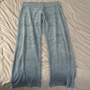 Women's Blue Velour Pants